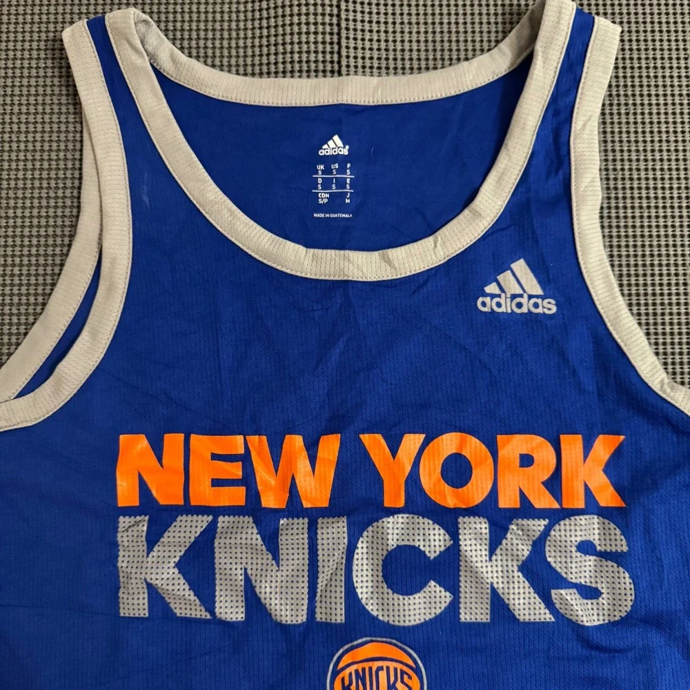 Adidas New York Knicks Climalite Tank Top Blue Mens Small Basketball Sleeveless